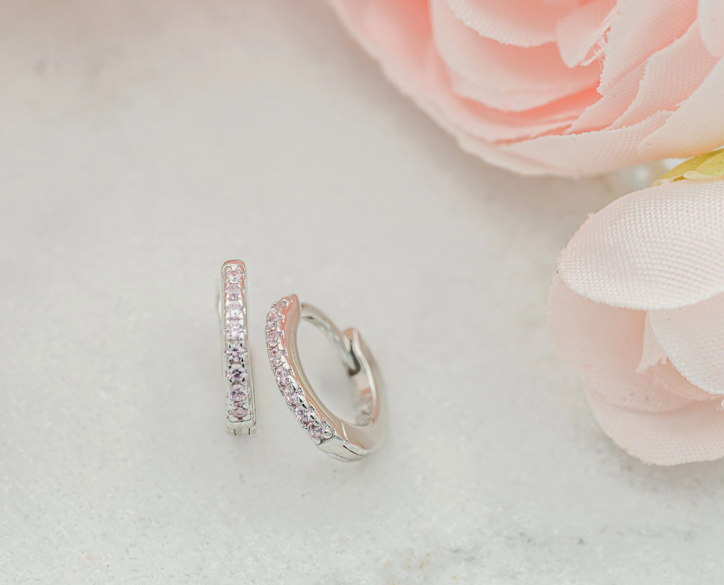 Sterling Silver Huggie Hoop Earrings