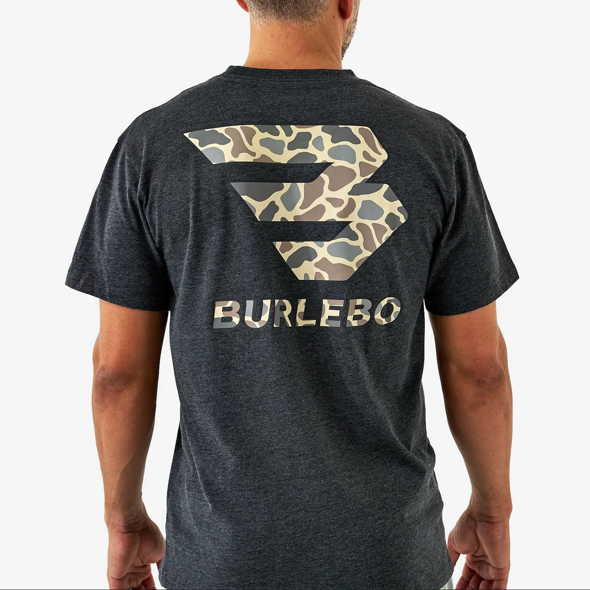 Heather Black Flying B Short Sleeve Tee
