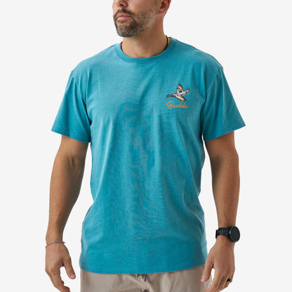 Cyan Pintail Triangle Duck Short Sleeve Tee