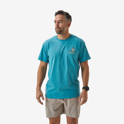 Cyan Pintail Triangle Duck Short Sleeve Tee