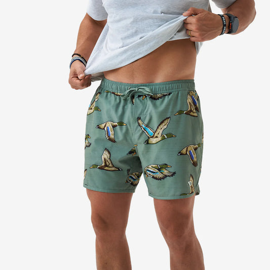 Green Jumbo Mallards Swim Trunk