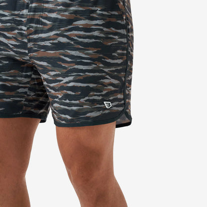 Wetland Tiger Stripe Camo Swim Trunk