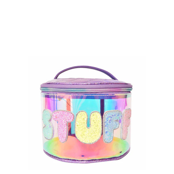 Grape Stuff Glazed Heart Round Pouch
