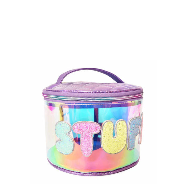 Grape Stuff Glazed Heart Round Pouch