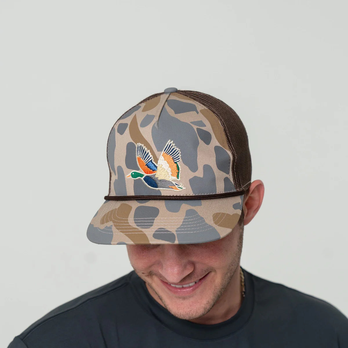 Retro Camo Duck Cap
