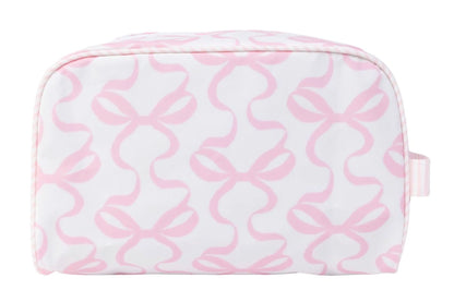 Bows on White Dopp Kit