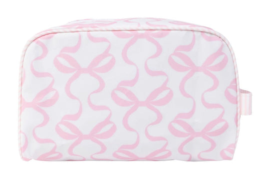 Bows on White Dopp Kit