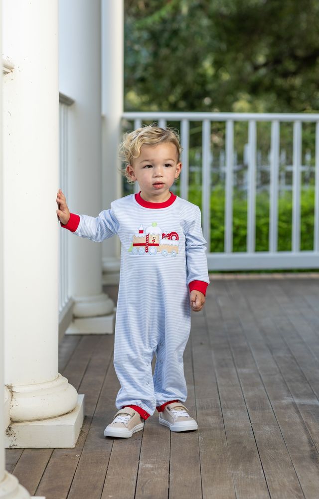 Trotter Street Gingerbread Train Romper