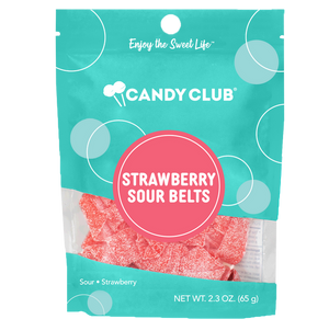 Strawberry Sour Belts - Candy Bag