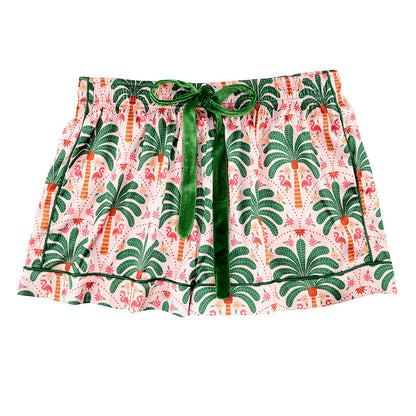 Pink + Palm Beach Velvet Tie PJ Set