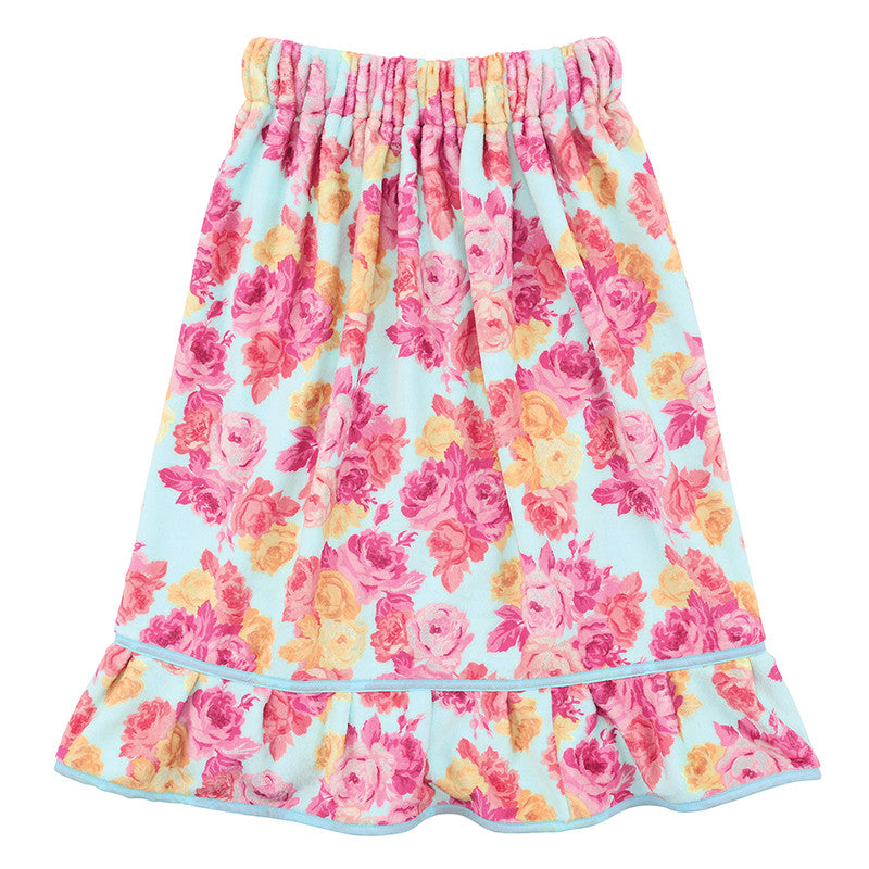 Blue + Rose Floral Spa Wrap