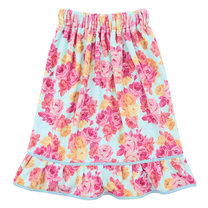 Blue + Rose Floral Spa Wrap