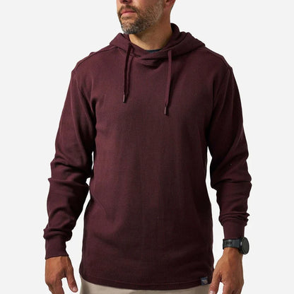 Maroon Thermal Hoodie