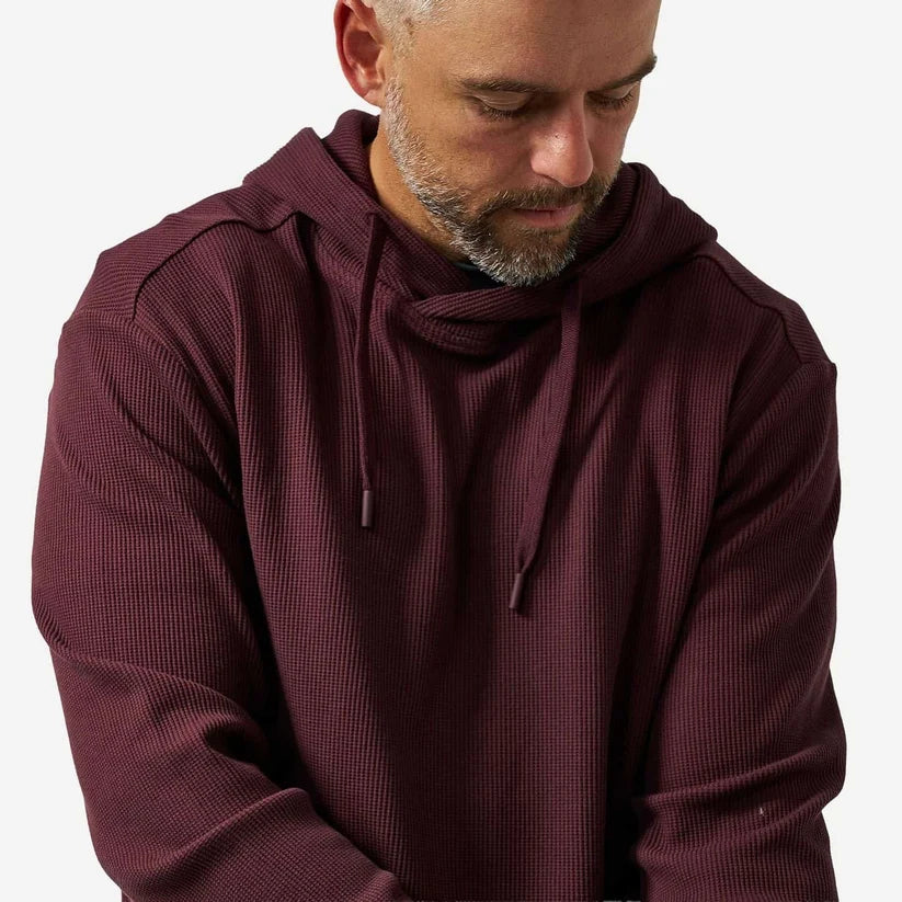 Maroon Thermal Hoodie