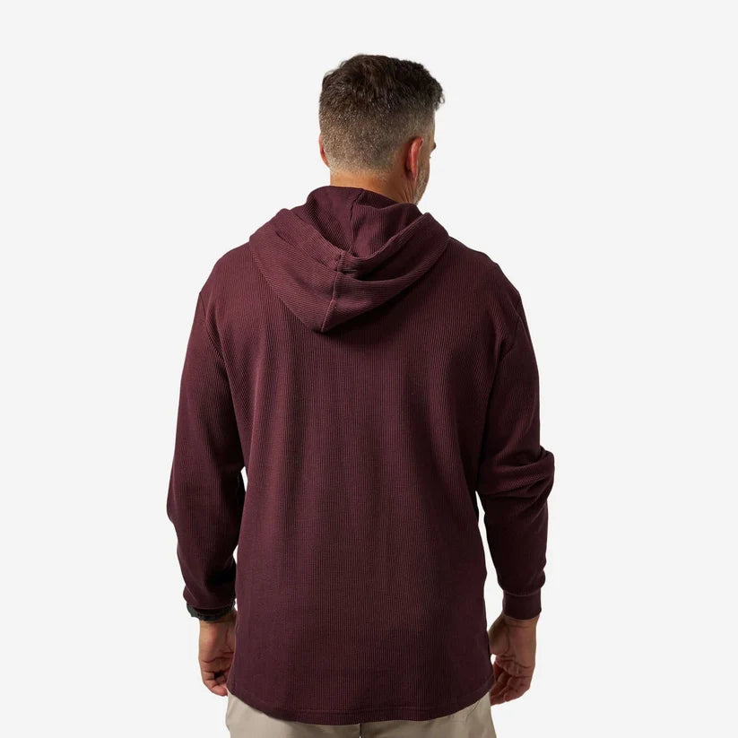 Maroon Thermal Hoodie