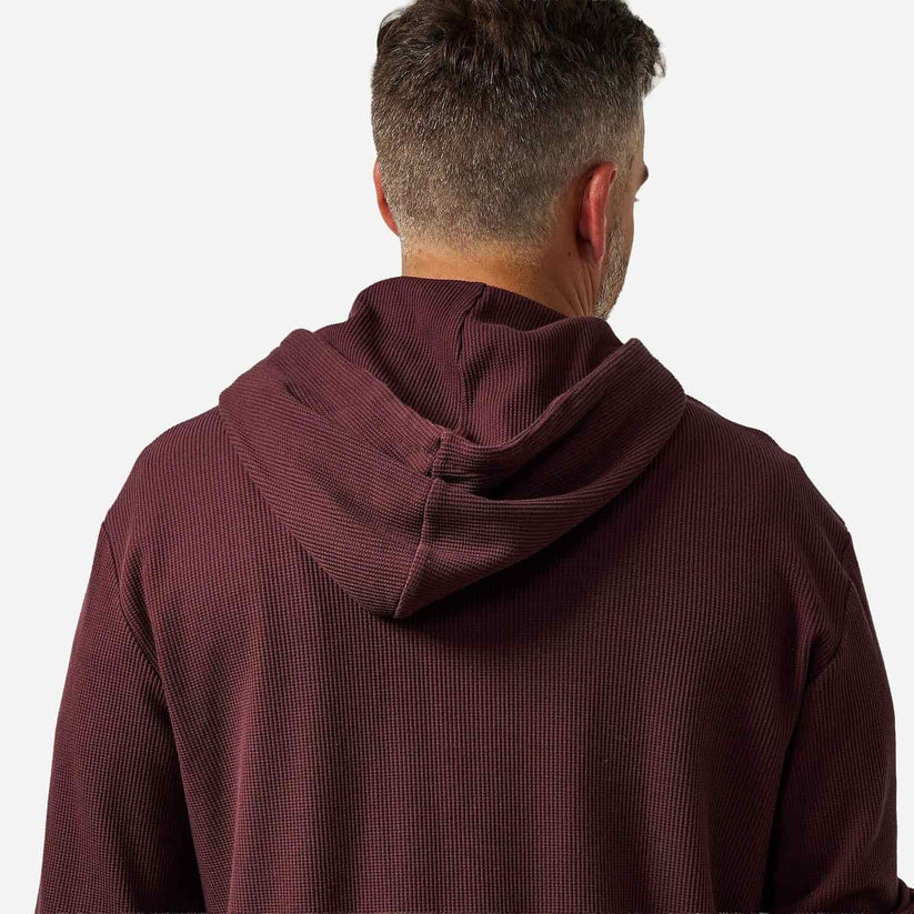 Maroon Thermal Hoodie