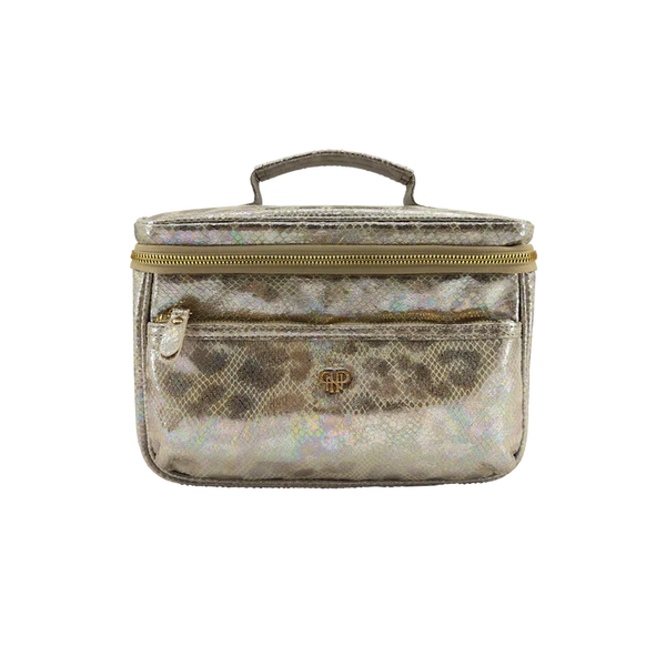 Classic Train Case - Glimmer Leopard