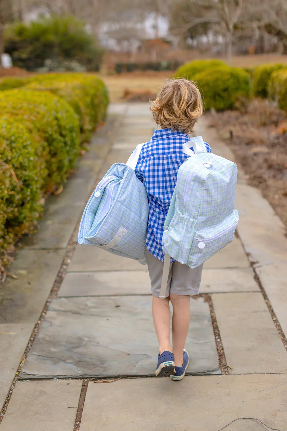 Classic Plaid Green Backpacker