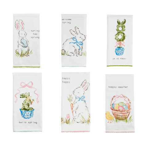 Mud Pie Easter Pom Towels