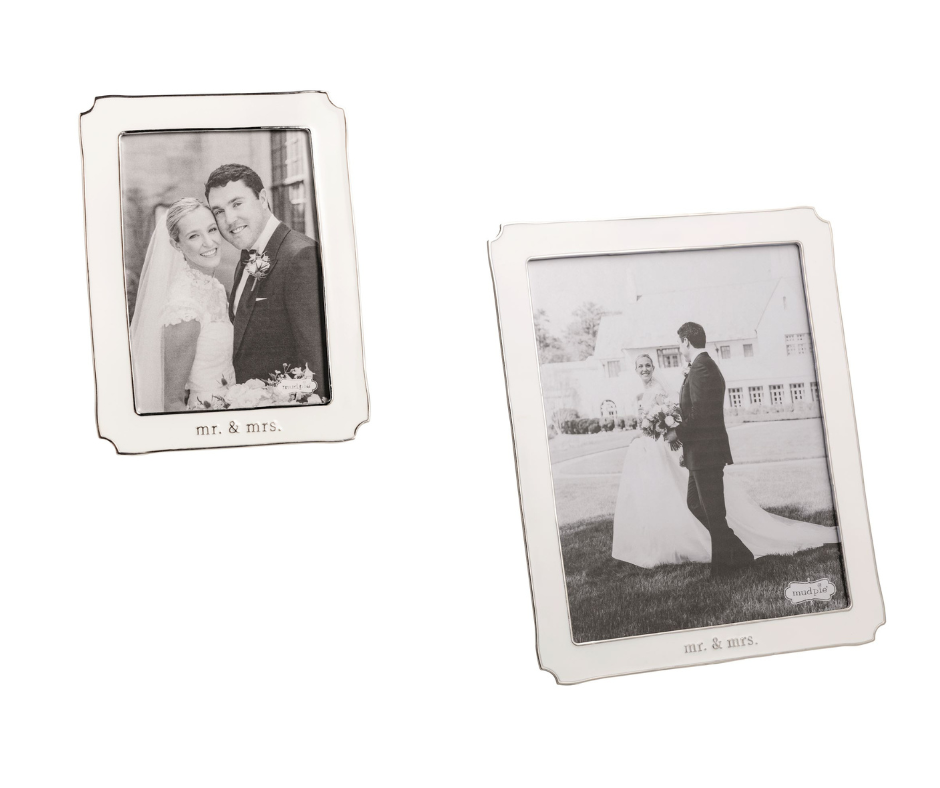 Mud Pie Mr. & Mrs. Enamel Frame