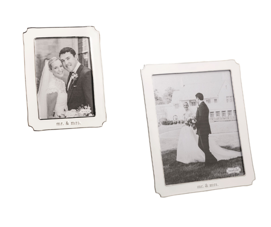 Mud Pie Mr. & Mrs. Enamel Frame