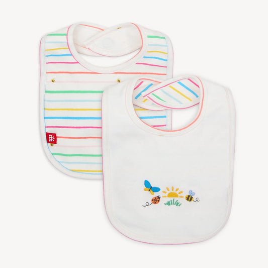 Magnetic Me Rainbow Road Reversible Bib