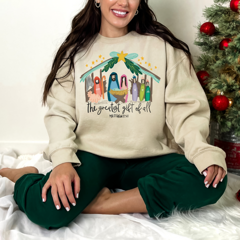 Sand Greatest Gift of All Sweatshirt