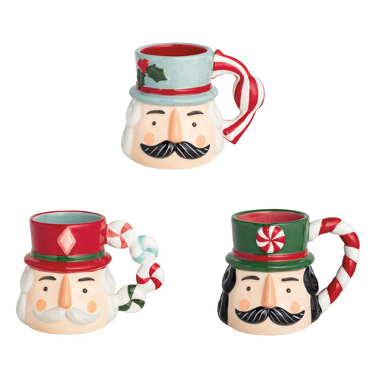 Mud Pie Nutcracker Candy Handle Mug
