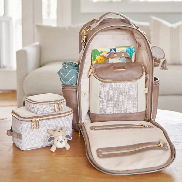 Boss Plus™ Large Diaper Bag Backpack - Vanilla Latte