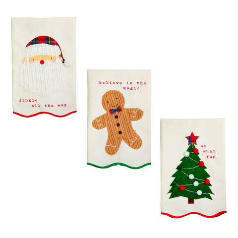 Mud Pie Light-Up Christmas Towels