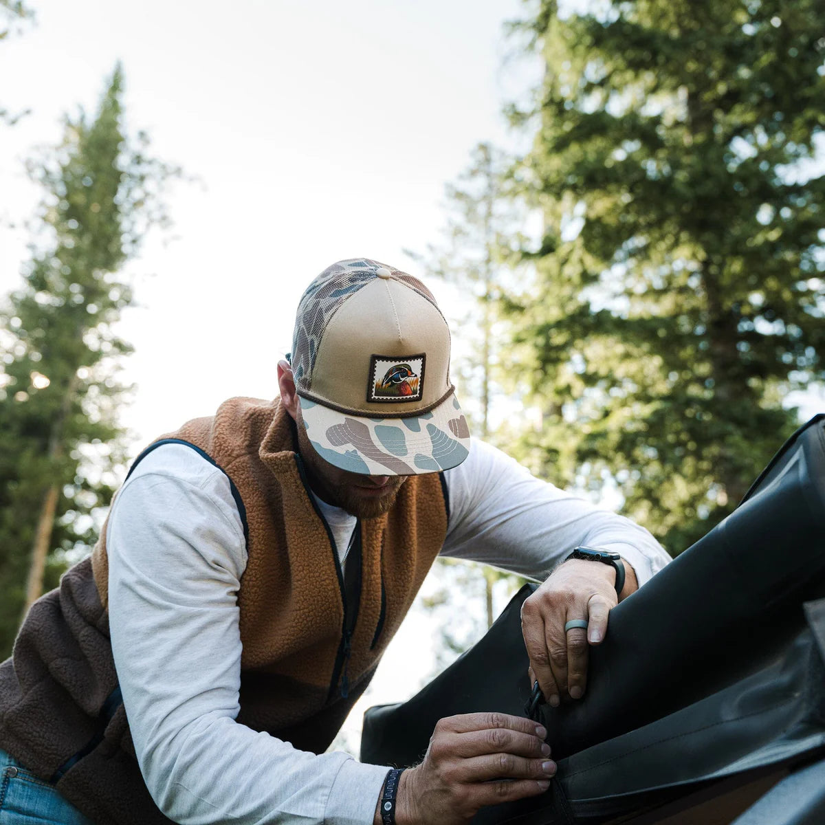 Camo Wood Duck Stamp Cap