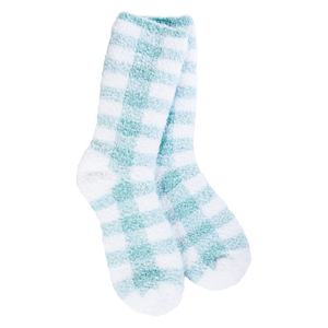Knit Pickin' Fireside Crew - Turquoise Check