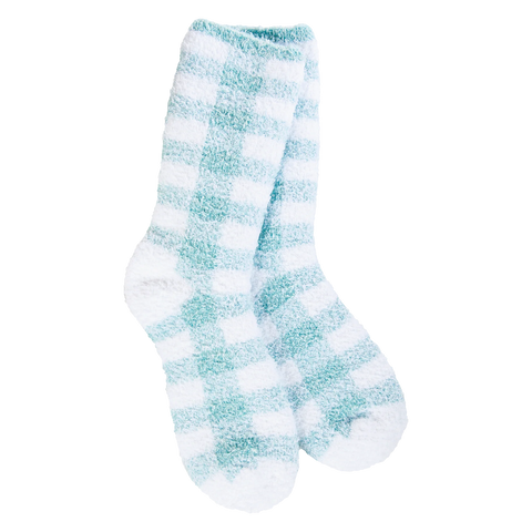 Knit Pickin' Fireside Crew - Turquoise Check
