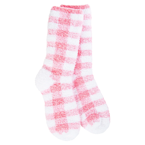 Knit Pickin' Fireside Crew - Pink Check