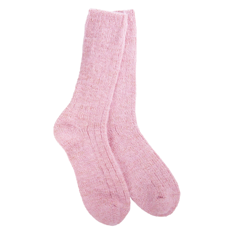Weekend Ragg Feather Crew - Candy Pink