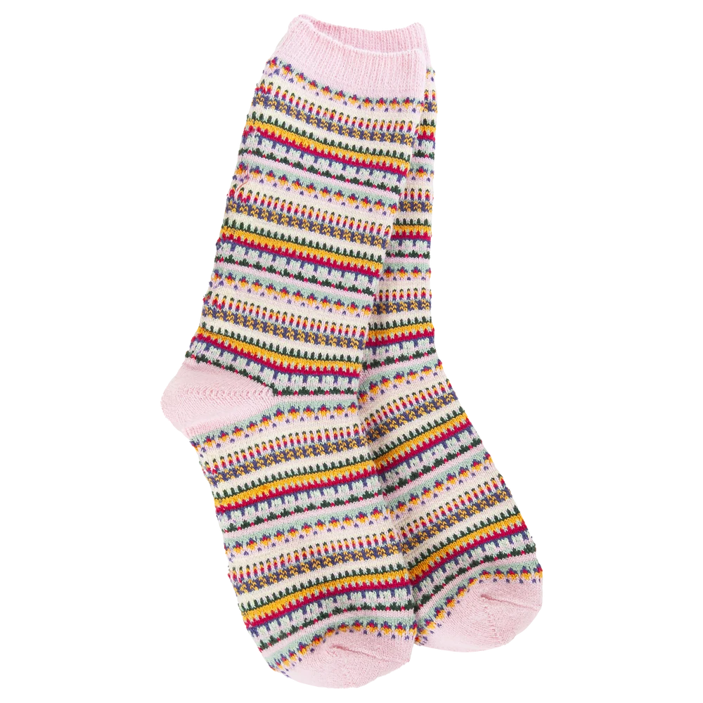 Weekend Boho Crew - Pink Stripe