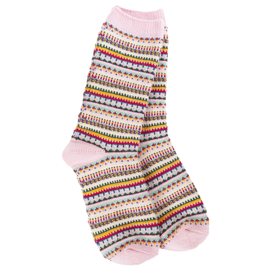 Weekend Boho Crew - Pink Stripe