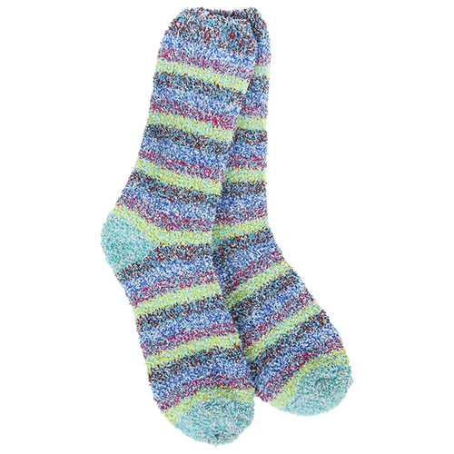 Cozy Garden Stripe Crew - Balmy Multi