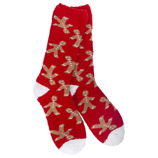 Holiday Christmas Cozy Crew - Red Gingerbread Man