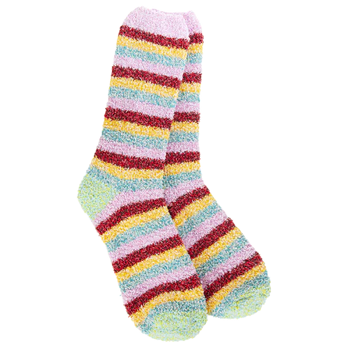 Cozy Garden Stripe Crew - Blossom Multi