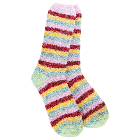 Cozy Garden Stripe Crew - Blossom Multi