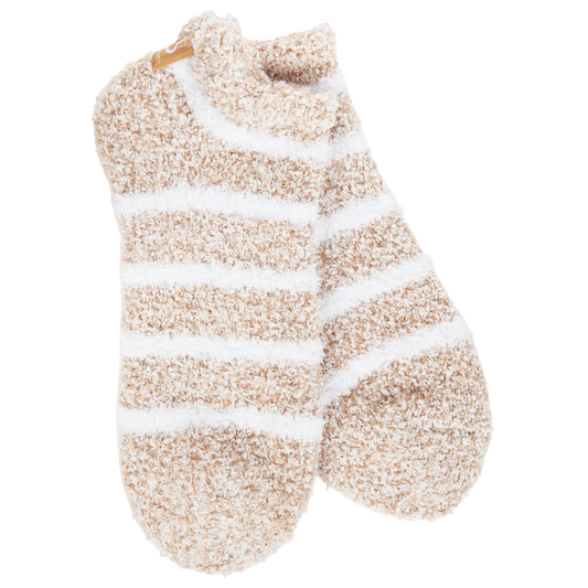 Cozy Low - Heather Oatmeal Stripe