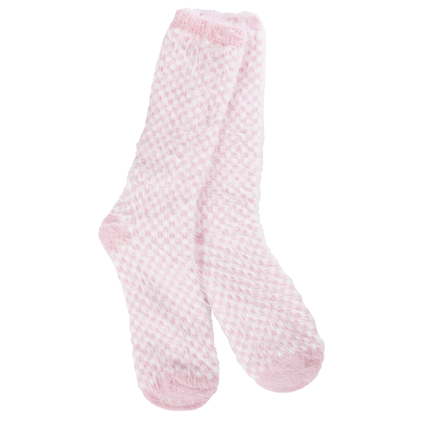 Check Feather Crew - Candy Pink
