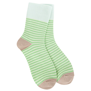 Weekend Garden Mini Crew - Lime Stripe