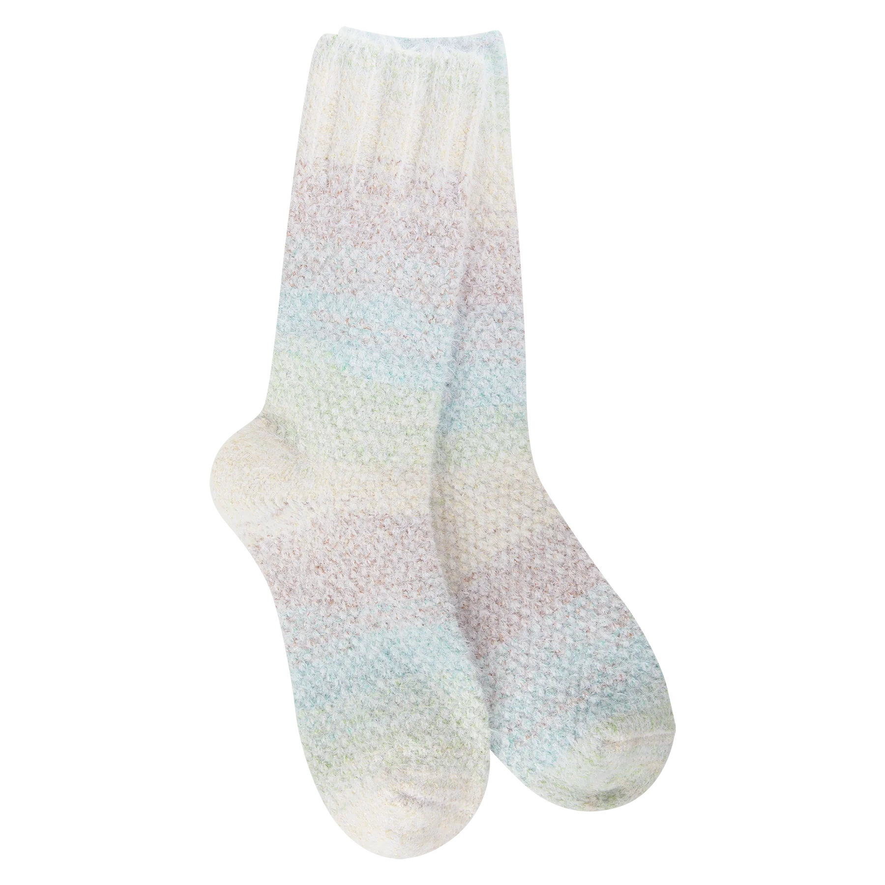 Weekend Ombre Feather Crew - Blue Raspberry