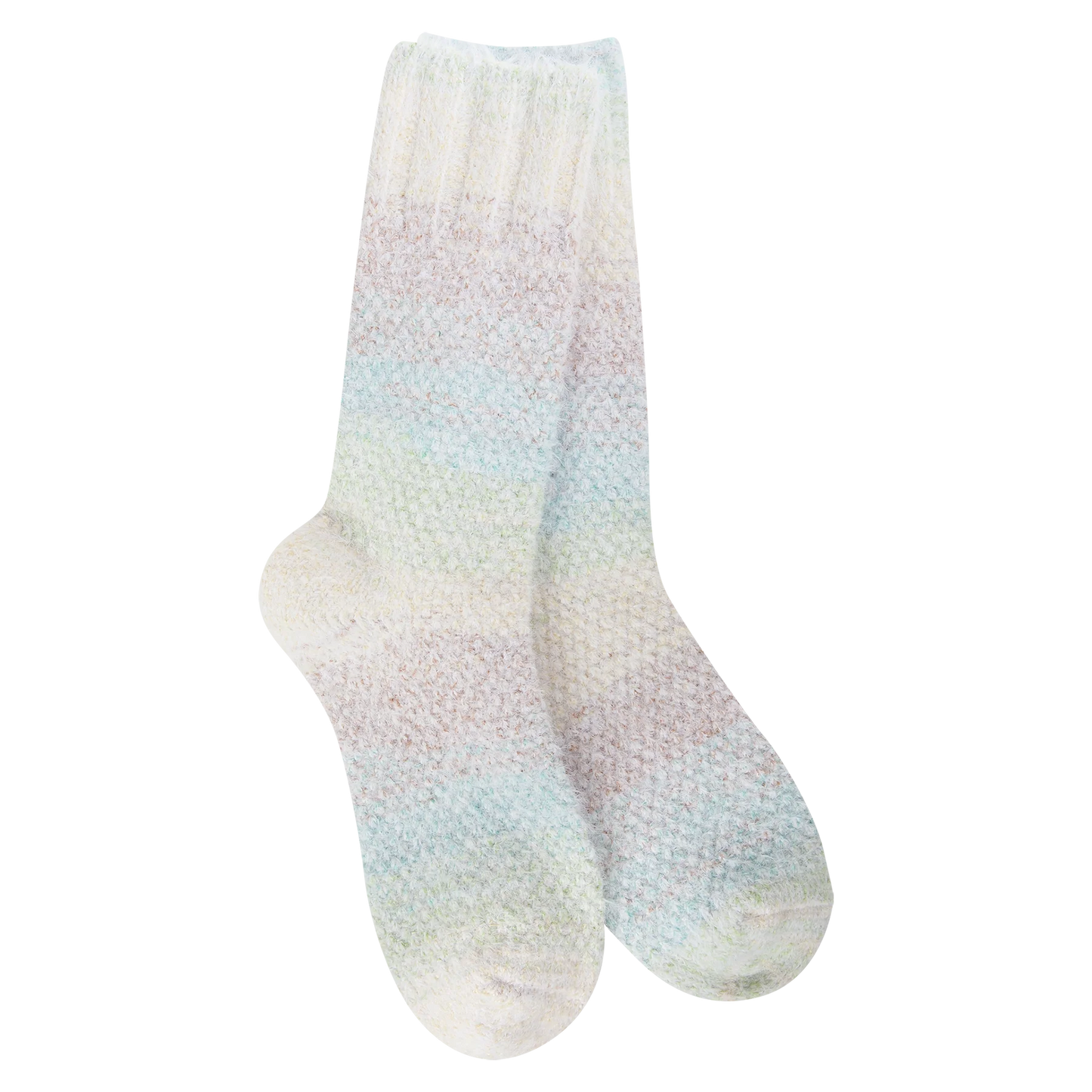 Weekend Ombre Feather Crew - Blue Raspberry