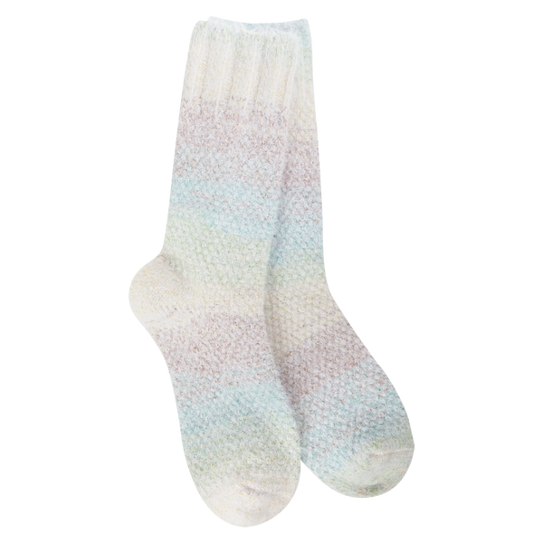 Weekend Ombre Feather Crew - Blue Raspberry