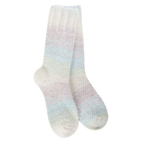 Weekend Ombre Feather Crew - Blue Raspberry