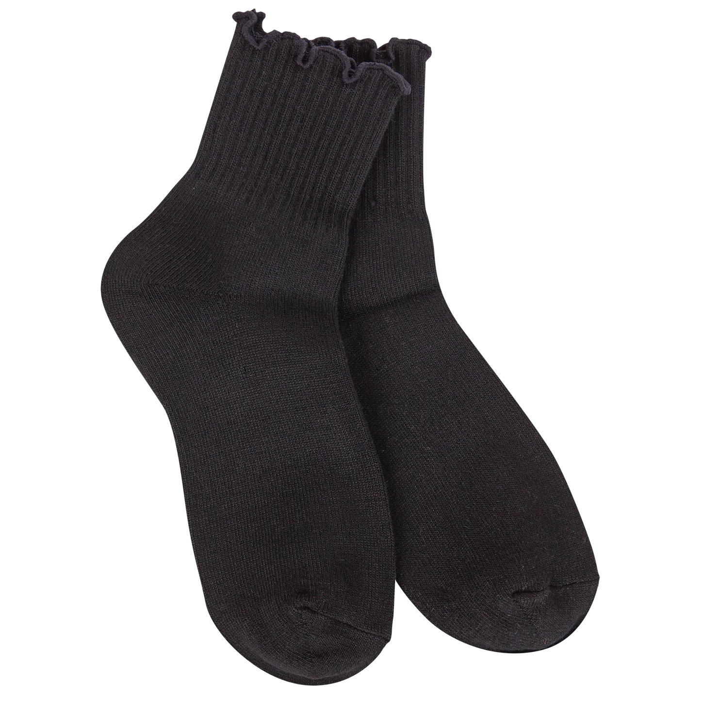 Weekend Quarter Ruffle - Black