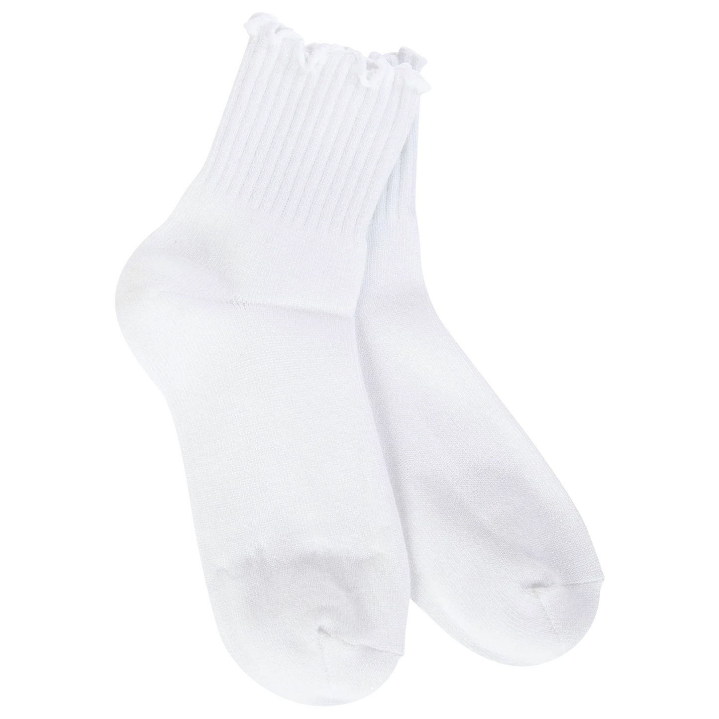 Weekend Quarter Ruffle - White